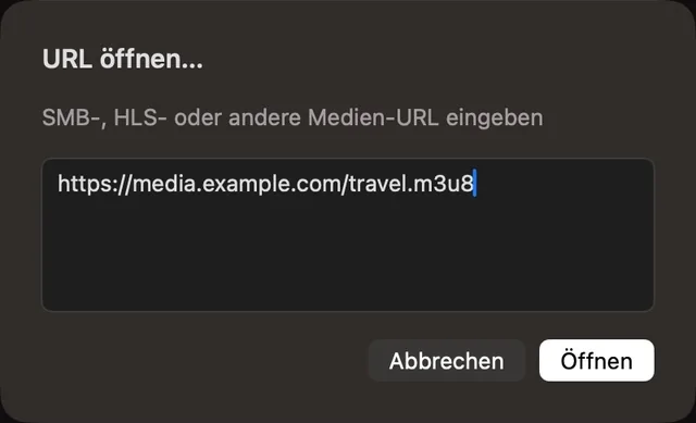 NAS · Medien-URL · URL